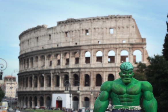 O Hulk amou o Coliseu porque ele ama aquele filme "Gladiador".